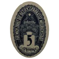 5 Pfennig Bezirkssparkasse