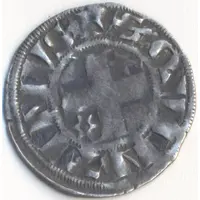 Denier parisis - Éléonore d'Alsace 2nd type : molette