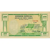 1 Halcón 499 pesos