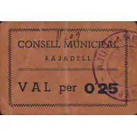 0.25 Pesetas Rajadell