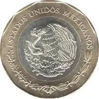 20 Pesos Mexico and United States Relations