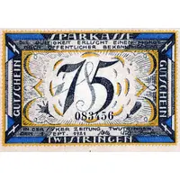 75 Pfennig Sparkasse