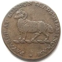 Token - Ram & Leopard London, Leeds & Birmingham Halfpenny