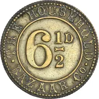 6 1/2 Pence The Household Bazaar Company, Jersey