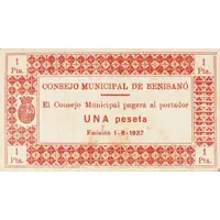 1 Peseta Benisanó
