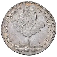 1/2 Scudo Revolutionary coinage, Type I - without tree