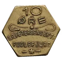 10 Øre S. P. Petersens Eftf, Small letters