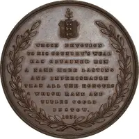 Medal Daniel De Lisle Brock, Chief Magistrate, Copper