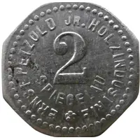 2 Pfennig - Spiegelau Ernst Petzold Jr. Holzindustrie