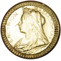 New Year Token - Souvenir Royal Cake Type of Sovereign of Victoria 1893-1901