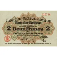 2 Francs / 1 Mark 60 Pfennig
