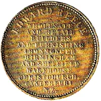 1/2 Penny - Edward Reece Christchurch