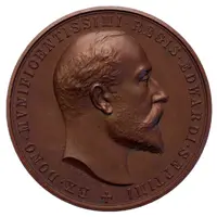 Medal - Edward VII Victoria College, St Helier, bronze