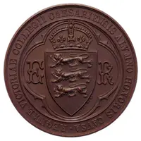 Medal - Edward VII Victoria College, St Helier, bronze