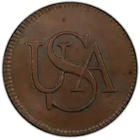 1/2 Penny - Bar Cent