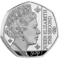 50 Pence - Charles III Queen Elizabeth II Centenary, Silver Proof
