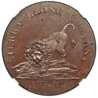 1 Cent Sierra Leone Company/Madras Presidency Mule