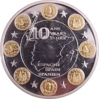 Medal - 10 years of Euro - Spain