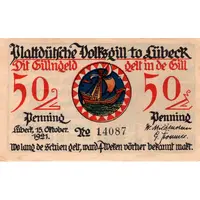 50 Pfennig Plattdeutsche Volksgilde