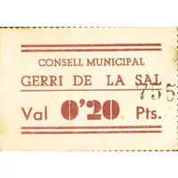 20 Céntimos Gerri de la Sal