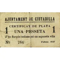 1 Peseta Ciutadilla