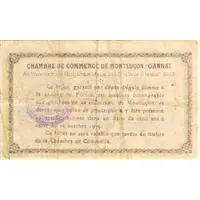 1 Franc - Chambre de Commerce de Montluçon - Gannat 03