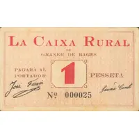 1 Peseta Graner de Bages