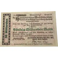 50 000 000 000 Mark Hannoversche Maschinenbau-AG
