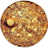 Rose Noble Countermarked on English noble