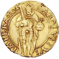 Gold Guilder - Charles V / Philip II