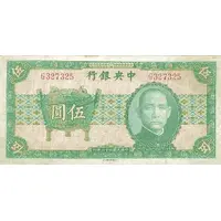 5 Yuan Central Bank of China