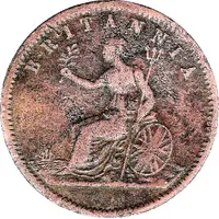 1/2 Penny - Alfred Nicholas Hobart, Tasmania