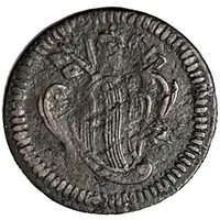 1 Quattrino - Benedict XIV Pine cone left