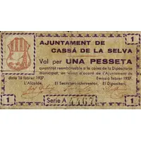 1 Peseta Cassà de la Selva