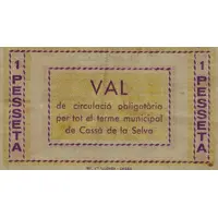 1 Peseta Cassà de la Selva