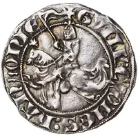 1/2 Groat 'with Knight' - William I of Avesnes