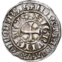 1/2 Groat 'with Knight' - William I of Avesnes