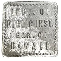 Territory of Hawaii Cafeteria Bonus Token