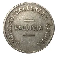 1 Peso - Sociedad Ballenera Corral Valdivia