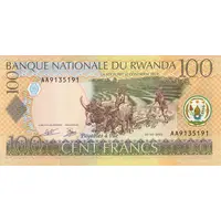 100 Francs Without English