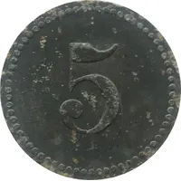 5 Pfennig - Stralsund Offizier Gefangenen Lager