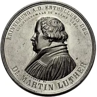 Medal - Establishment of the Luther monument - Martin Luther Worms