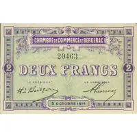2 francs - Chambre de Commerce de Bergerac [24]