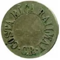 25 Centavos Costa Rica Railway