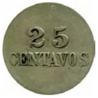 25 Centavos Costa Rica Railway