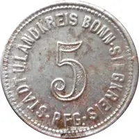 5 Pfennig - Bonn-Siegkreis