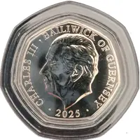 50 Pence - Charles III Working for Victory