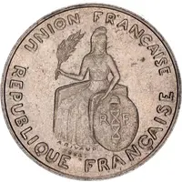 2 Francs Essai, raised design