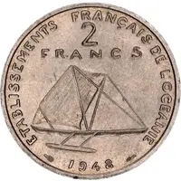 2 Francs Essai, raised design