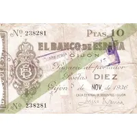 10 Pesetas Banco de España - Gijón